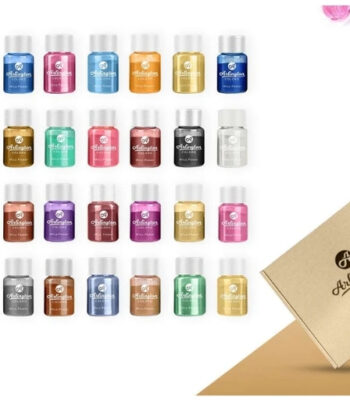 Premium mica powder set with 24 rich colors for soap