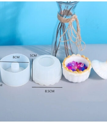 Buy container storage cup silicone mold in Dubai for Jesmonite and resin crafts. Ideal for home décor and creative projects.
