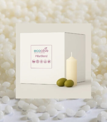 EcoOlive pillar candle wax in Dubai for slow-burning