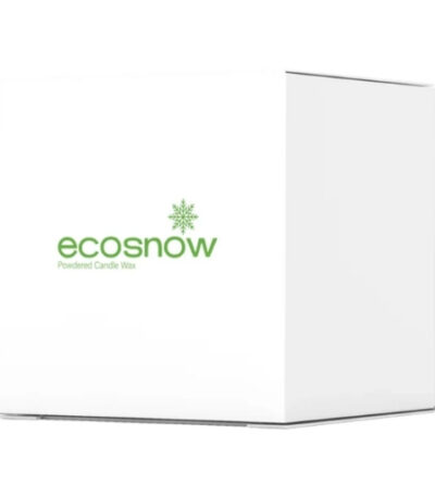 EcoSnow powder candle wax for luxury snow-effect candles. Ideal for festive and decorative candle making in Dubai.