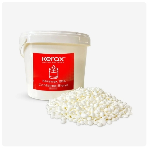 Kerax 1914 rapeseed wax in Dubai for vegan pillar candles. Clean burning