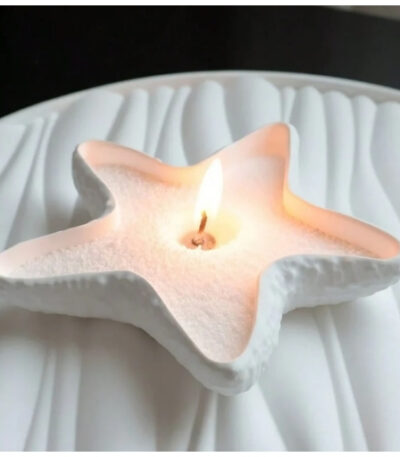 Starfish shaped storage tray silicone mold for resin Jesmonite candle and decorative tray making