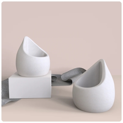 Waterdrop silicone mold in Dubai for Jesmonite crafts. Great for minimalist décor and handmade product sellers.