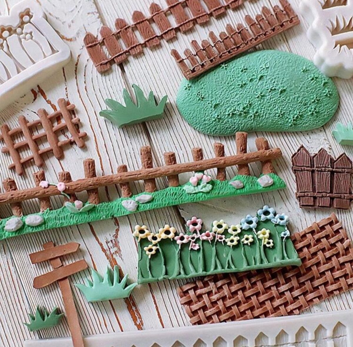 Charming Pastoral Fondant Silicone Mold for Cake Decorating & Chocolate Crafts - Image 2