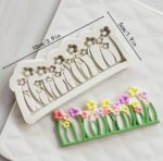 Charming Pastoral Fondant Silicone Mold for Cake Decorating & Chocolate Crafts - Image 3