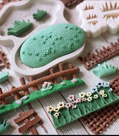 pastoral fondant silicone mold for cake decorating and chocolate crafts