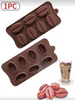 Coffee Bean Silicone Mold – 7-Hole Professional Chocolate, Candy & Ice Mold for DIY Baking Crafts - Image 6