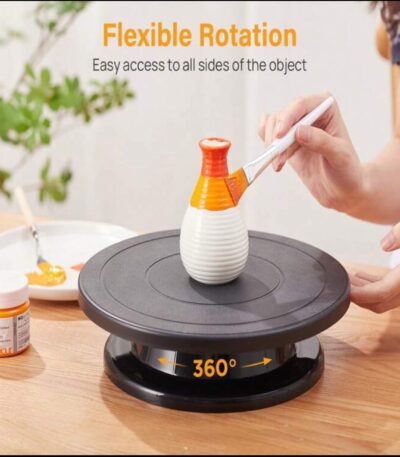 11 inch rotating turntable for candle decorating and craft painting with 360 degree rotation