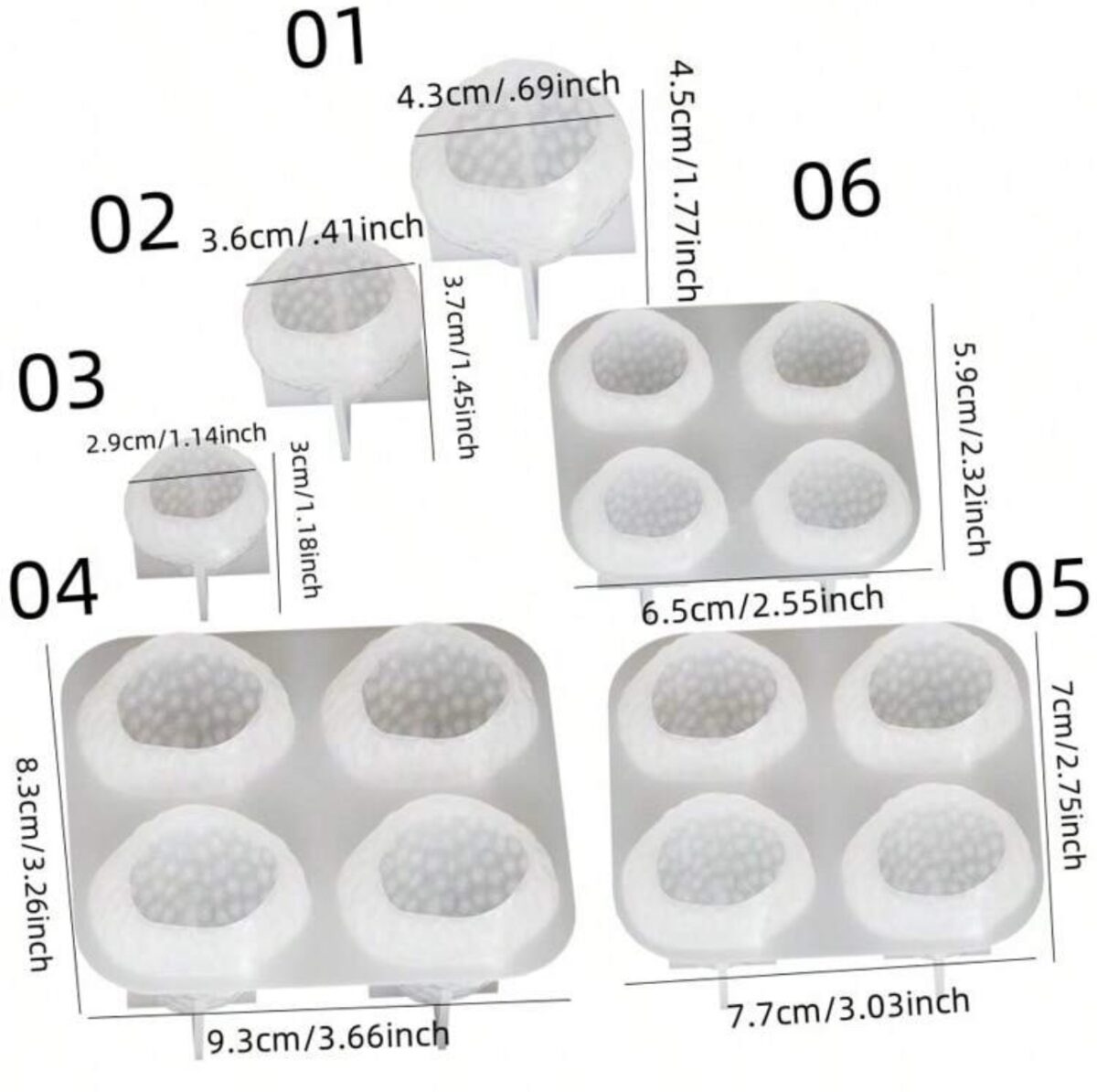 Premium Strawberry Candle Silicone Mold – 4-Piece 3D Resin & Wax Craft Mold for DIY Candle Making - Image 5