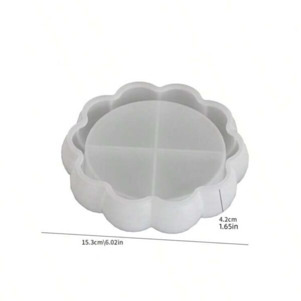 Silicone Lotus Flower Edge Mold – Elegant Resin & Gypsum Storage Dish DIY