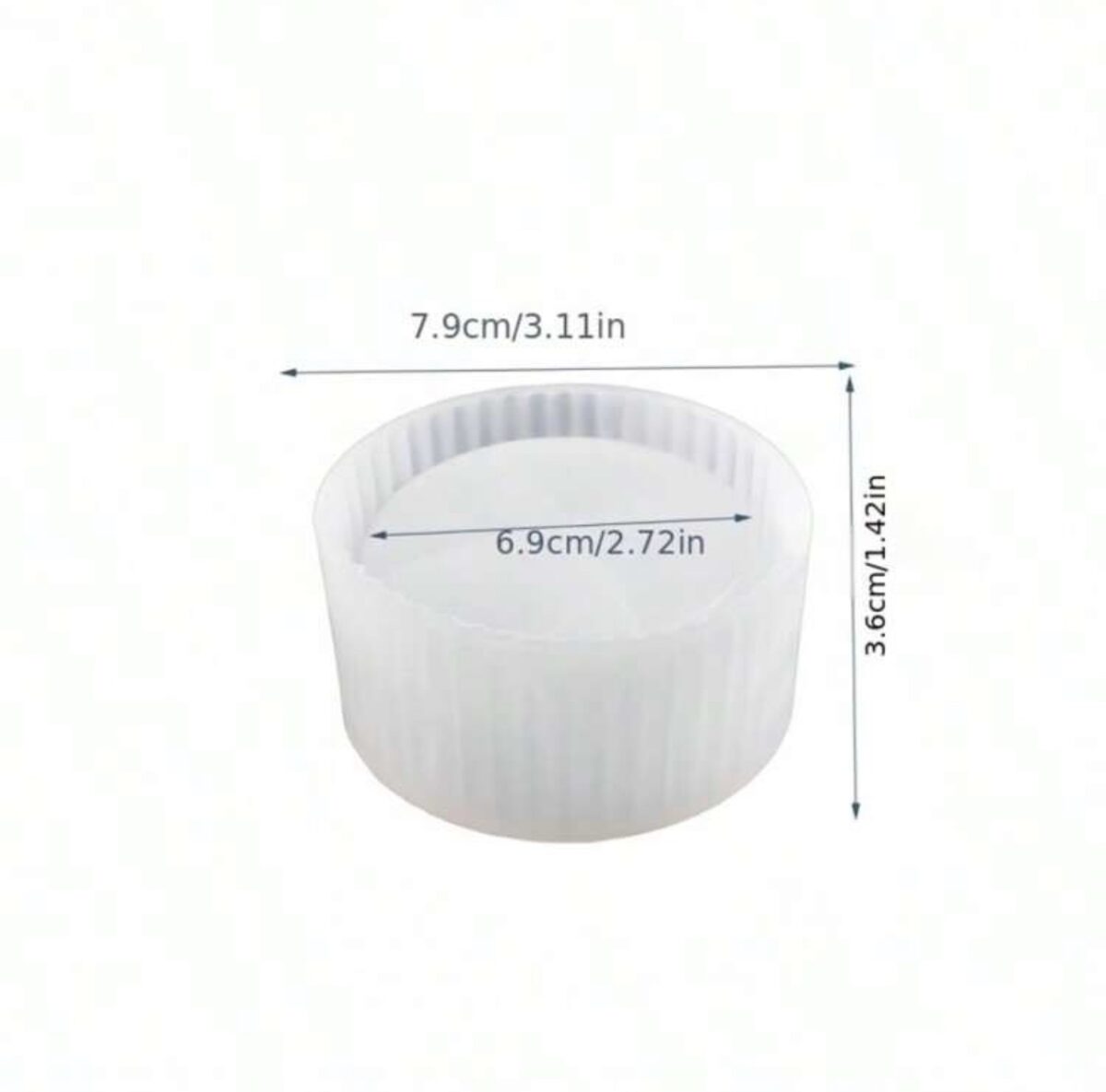 Premium Striped Candle Cup Silicone Mold – Modern Minimalist DIY Wax & Resin Mold - Image 3