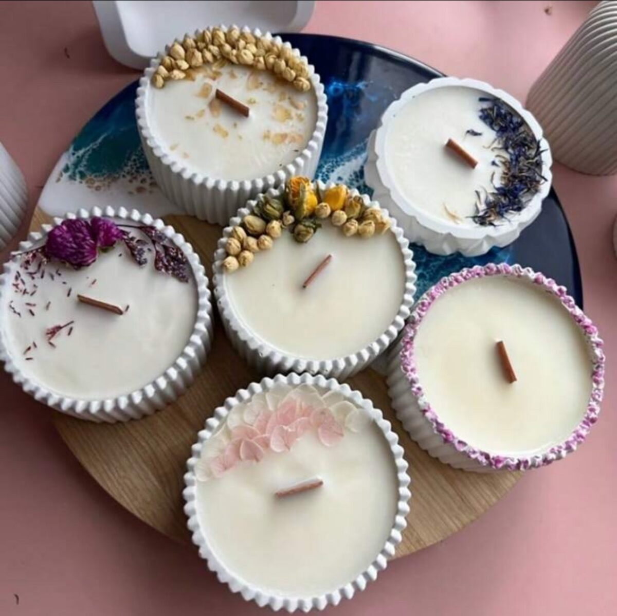 Premium Striped Candle Cup Silicone Mold – Modern Minimalist DIY Wax & Resin Mold - Image 8