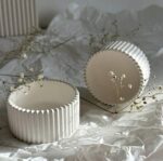 Premium Striped Candle Cup Silicone Mold – Modern Minimalist DIY Wax & Resin Mold - Image 2