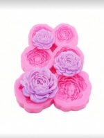 Premium Pink Peony Silicone Mold – Elegant 3D Flower Design for Resin Jewelry & Creative Accessories - Image 3