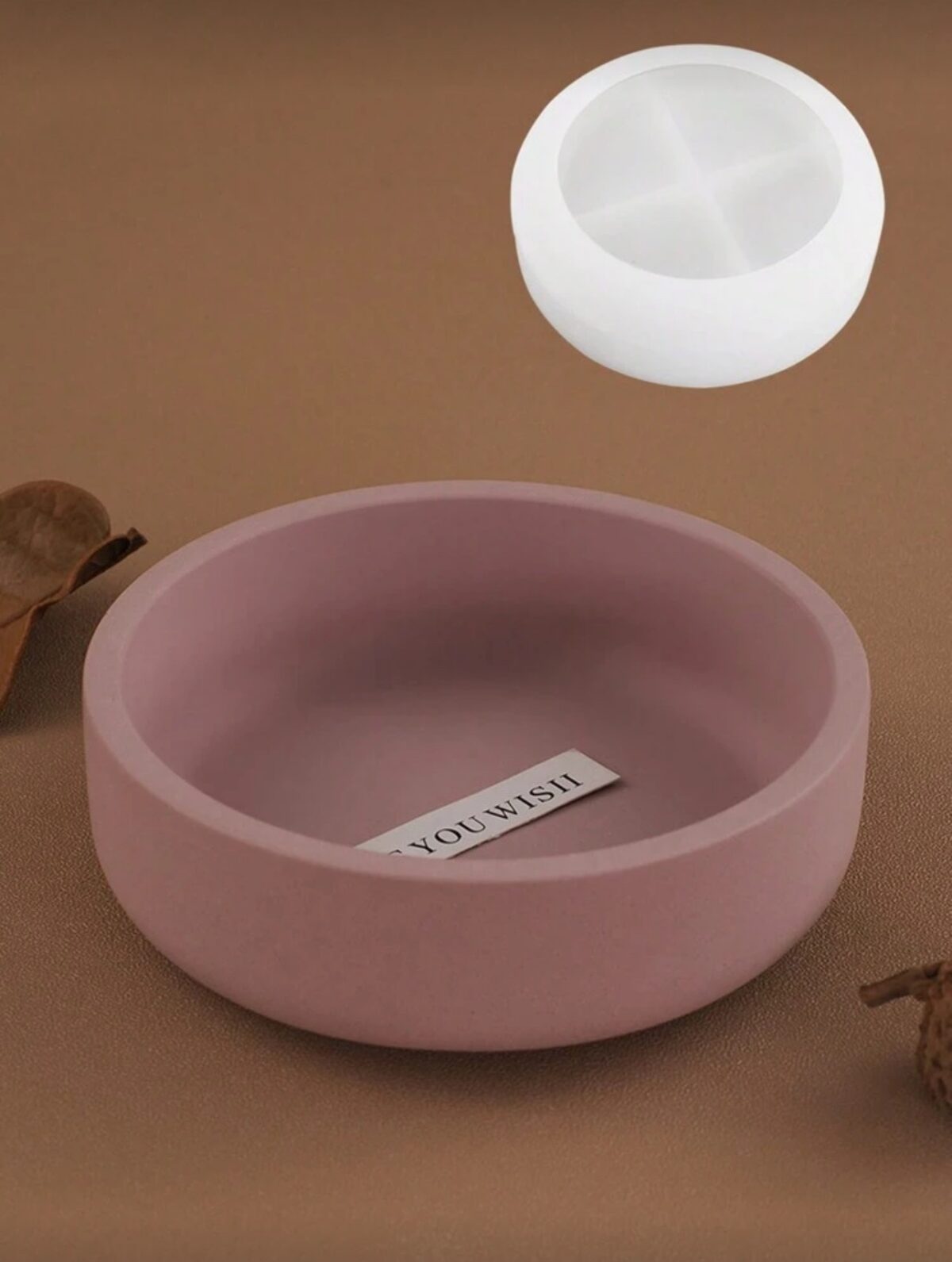Round Bowl Silicone Mold for Candle Jars, Concrete & Resin Crafts - Image 5