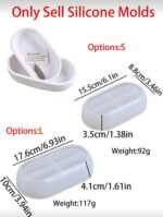 Ship Shaped Silicone Mold for Candle Holders, Plaster Crafts & Resin Storage - Image 3