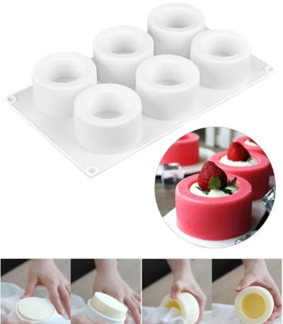 6 hole silicone mold candle soap resin casting mold