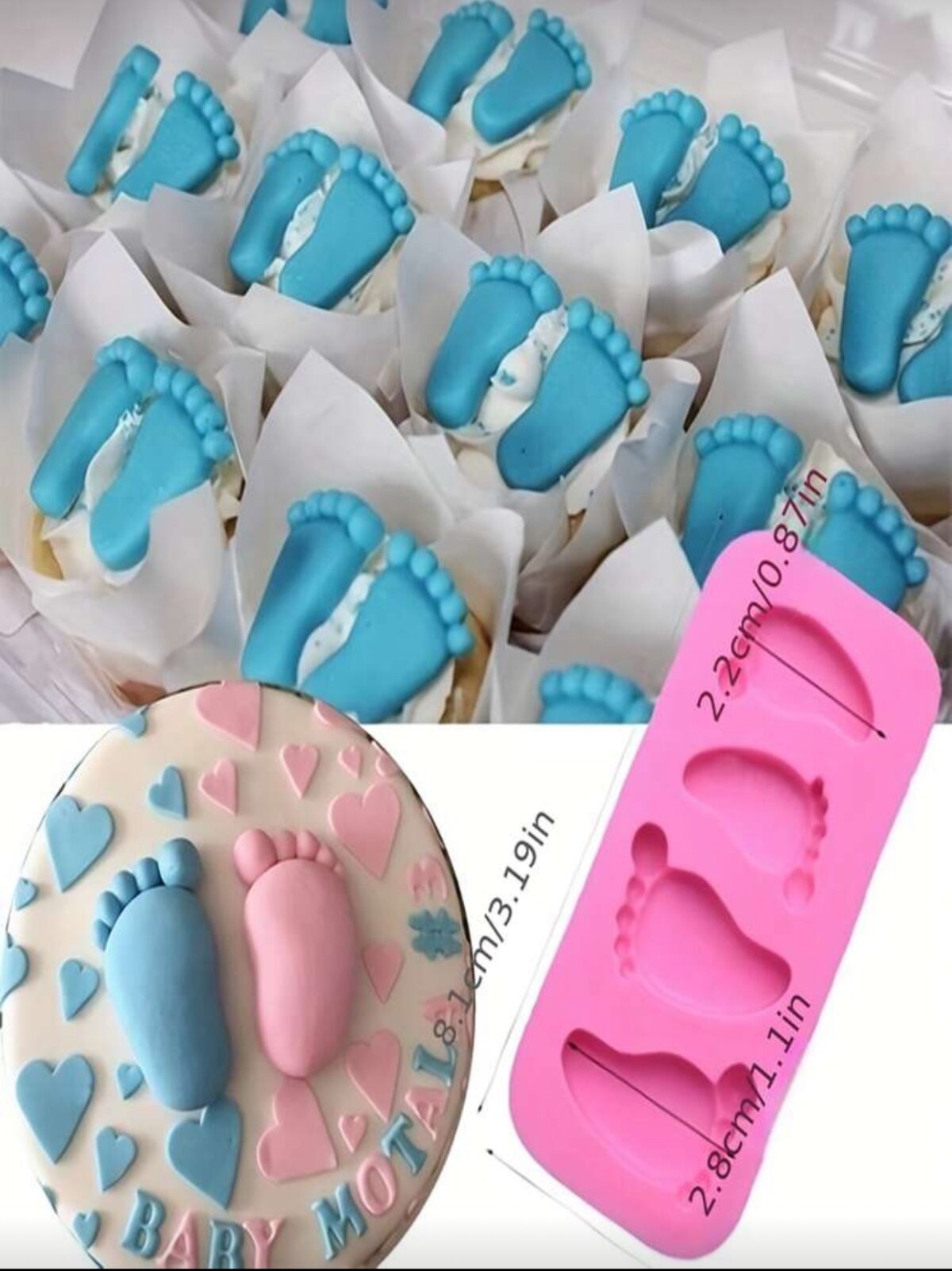 baby foot silicone mold for baking cake decoration baby foot silicone mold for baking cake decoration
