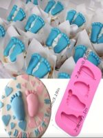 baby foot silicone mold for baking cake decoration