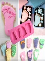 Baby Foot Silicone Mold – Baking & Cake Decoration Mold for Baby-Themed Desserts - Image 4