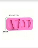Baby Foot Silicone Mold – Baking & Cake Decoration Mold for Baby-Themed Desserts - Image 2