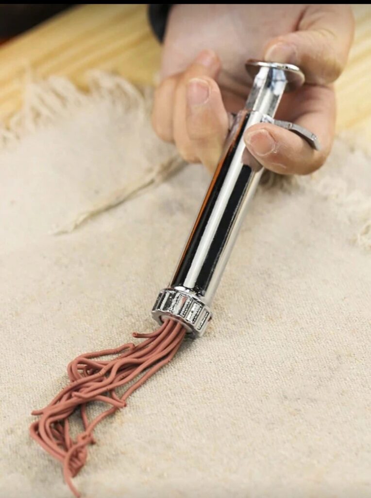 fondant extruder tool stainless steel clay press cake decorating