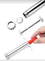 PROFESSIONAL Fondant Extruder Tool – Stainless Steel Clay Press for Cake & Doll Hair Decoration - Image 4