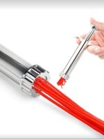 PROFESSIONAL Fondant Extruder Tool – Stainless Steel Clay Press for Cake & Doll Hair Decoration - Image 7