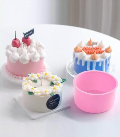 plain silicone mold simple diy candle resin baking mold