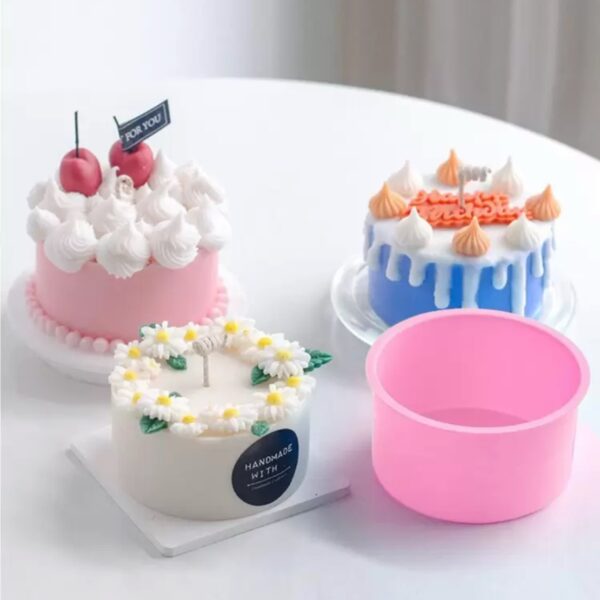 plain silicone mold simple diy candle resin baking mold