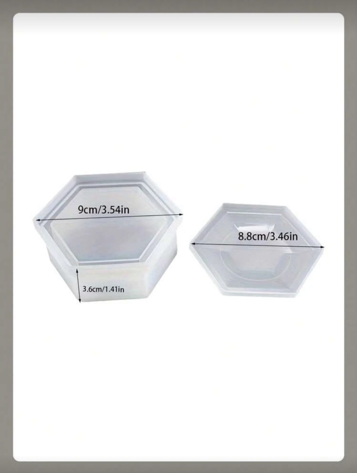 Hexagonal Resin Box Mold – Silicone Jewelry Storage Mold for DIY Epoxy Crafts - Image 2