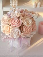 floral silicone mold 3d asymmetrical flower candle resin soap