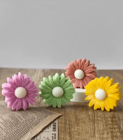 daisy flower silicone mold sunflower resin candle making