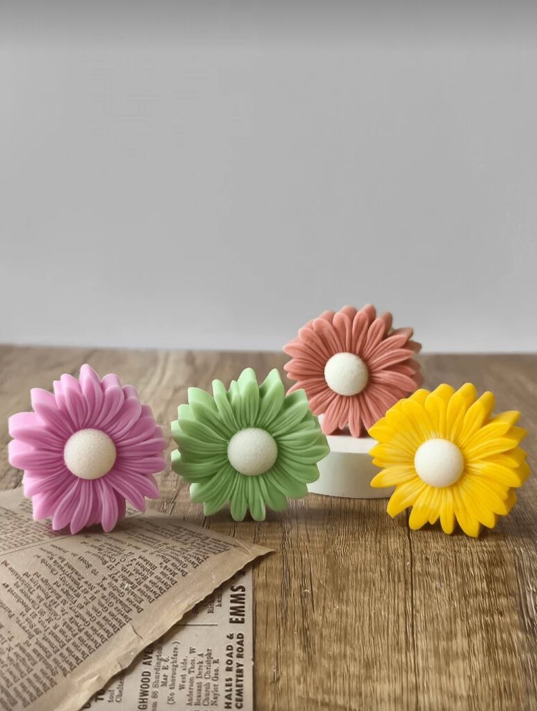 daisy flower silicone mold sunflower resin candle making