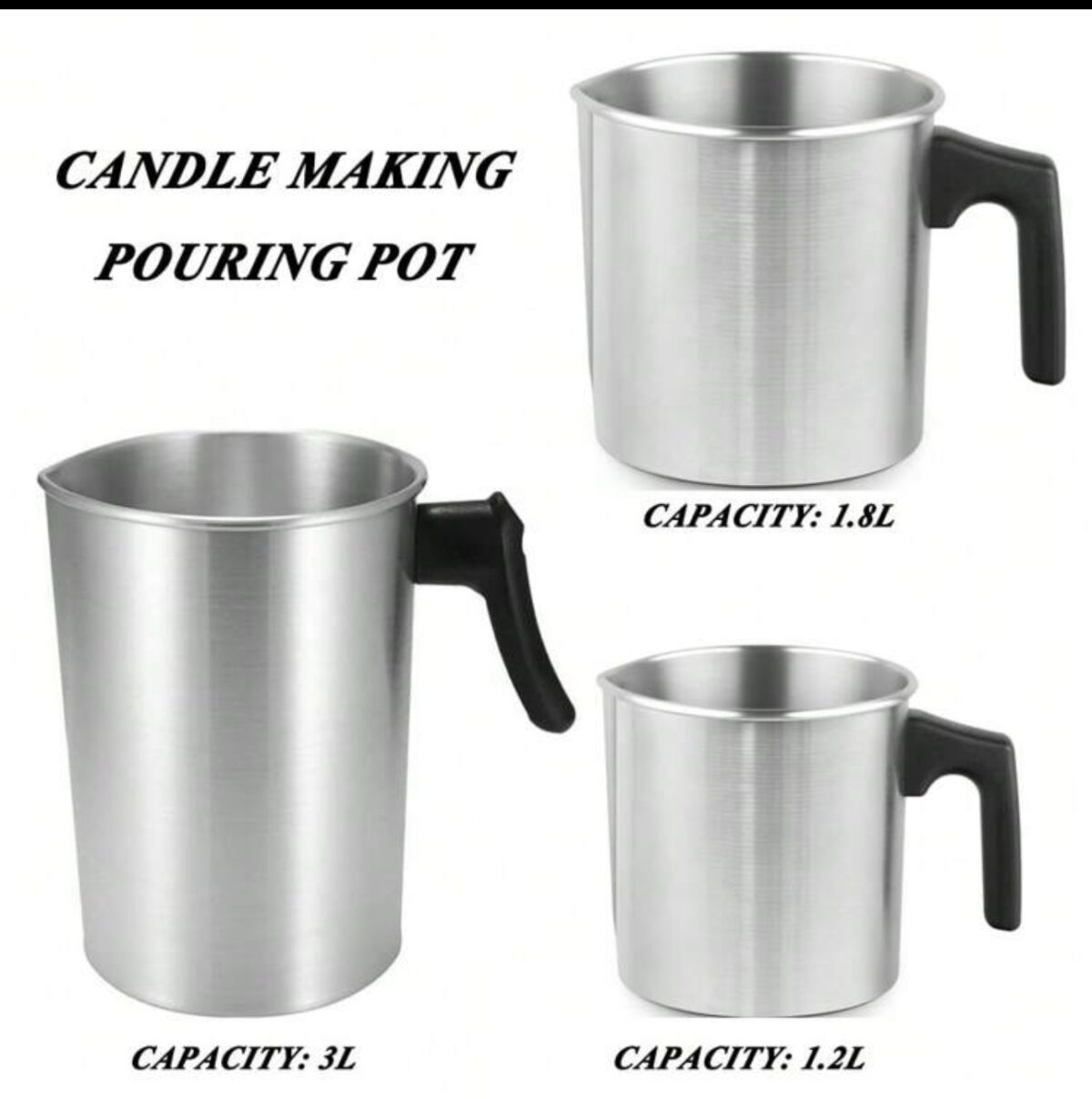 candle making pouring pot 3l wax melting boiler with dripless spout