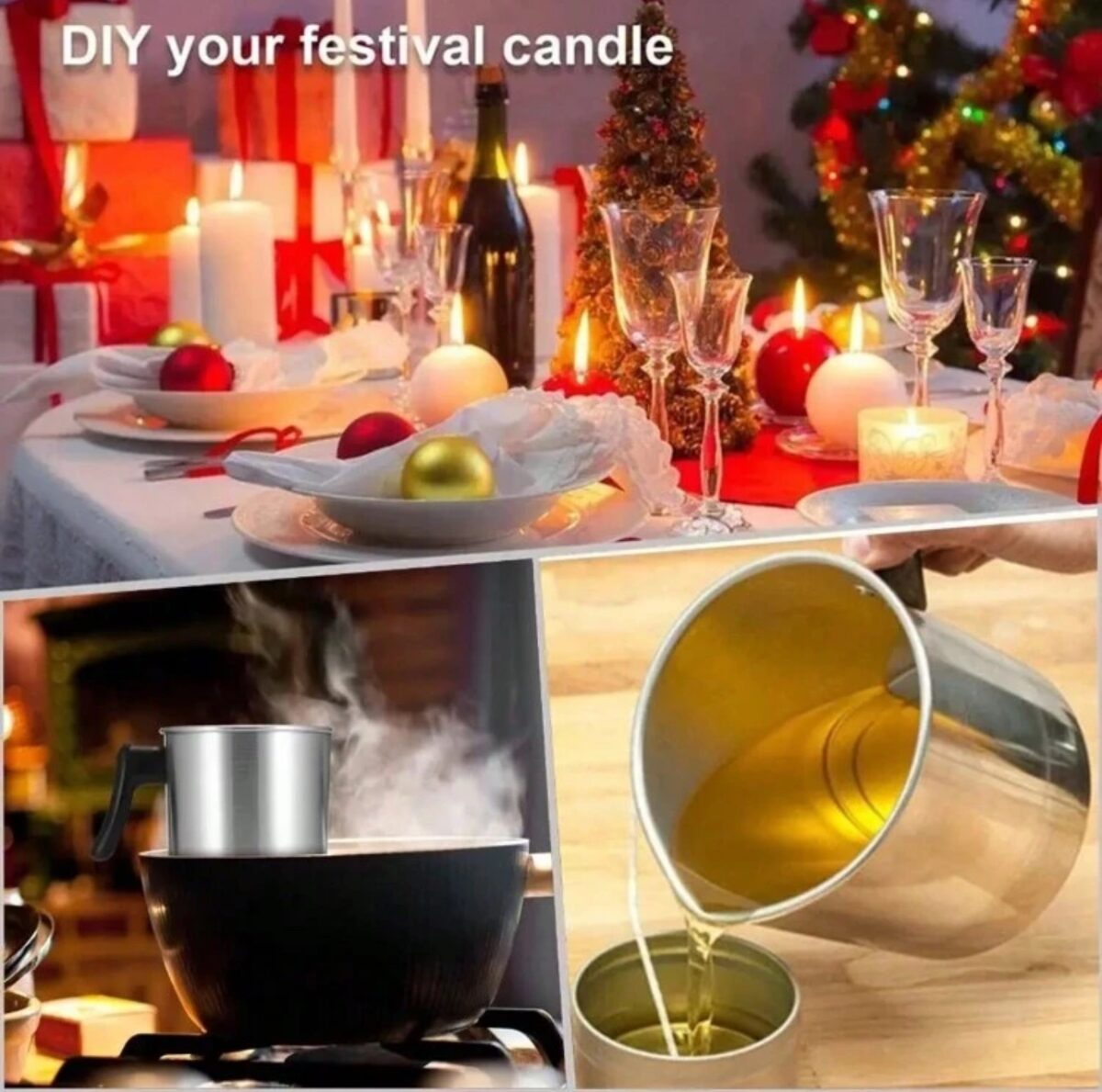 PROFESSIONAL Candle Making Pouring Pot – 3L Wax Melting Boiler with Dripless Spout - Image 6