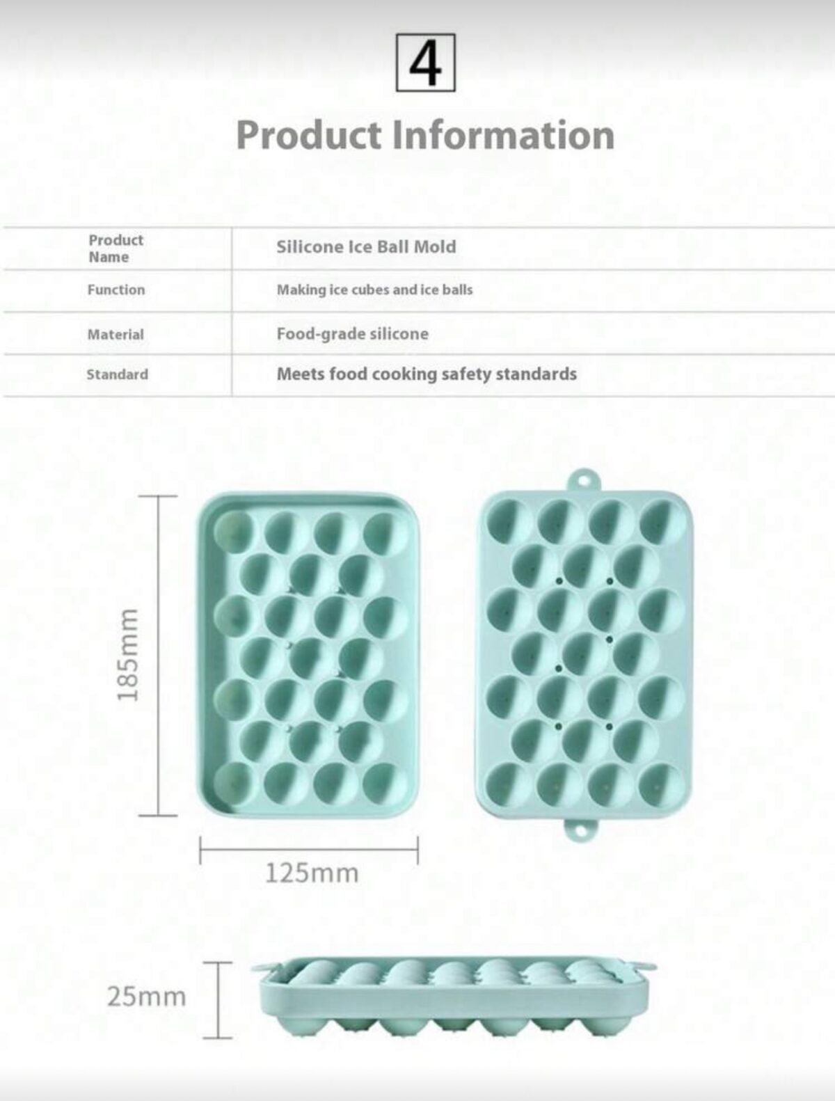 Ultimate 25 Cell Silicone Ice Cube Tray – Multi-Use Grape-Shaped Soap & Ice Mold - Image 3