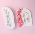 Bubble silicone cake mold for chocolate, sugarcraft, and decorative baking projects