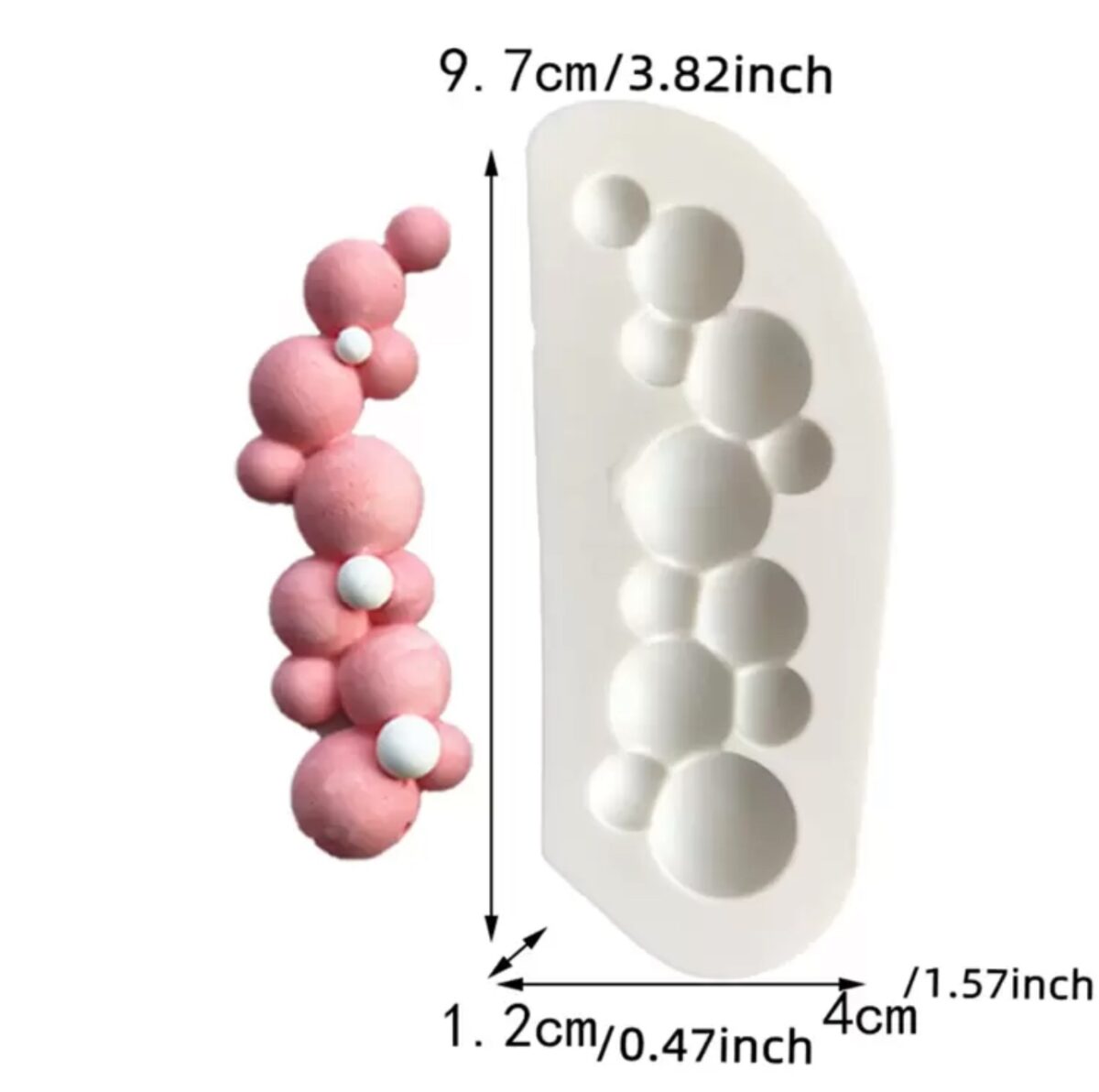 Creative Bubble Silicone Cake Mold – Sugarcraft, Chocolate & Soap Decorating Tool - Image 3