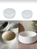 Premium Round Cement Flower Pot Mold – DIY Gypsum & Resin Storage Bowl - Image 4