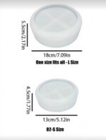 Premium Round Cement Flower Pot Mold – DIY Gypsum & Resin Storage Bowl - Image 3