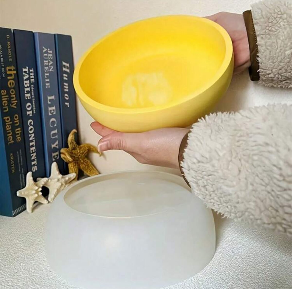 Premium Round Cement Flower Pot Mold – DIY Gypsum & Resin Storage Bowl - Image 5