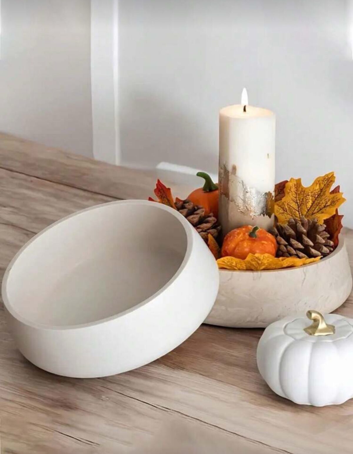 Premium Round Cement Flower Pot Mold – DIY Gypsum & Resin Storage Bowl - Image 9