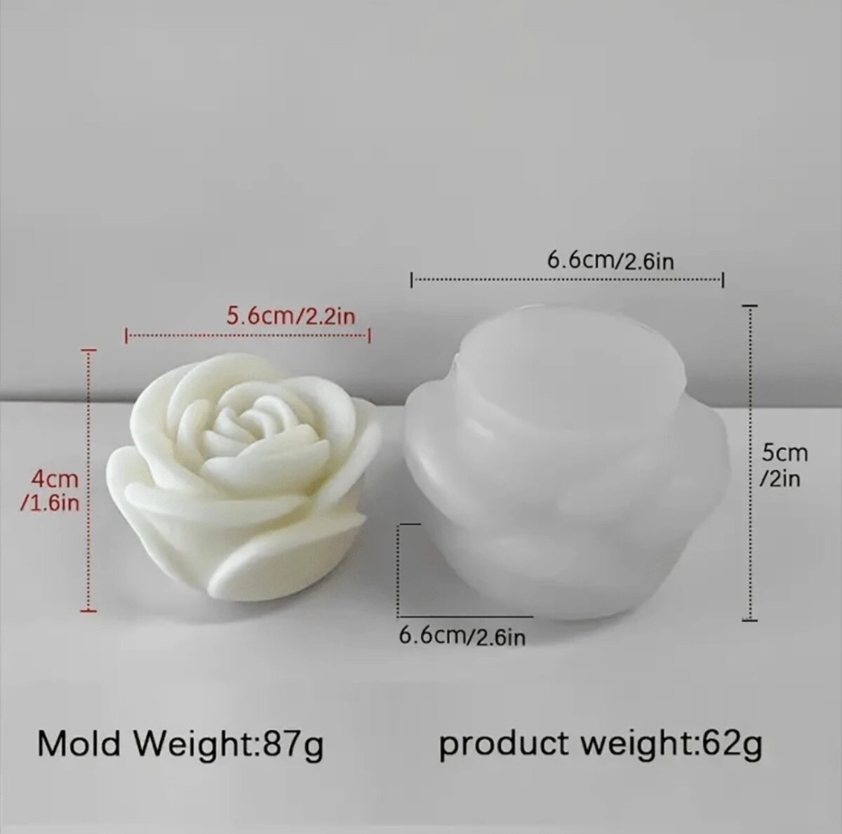 Elegant Moon Shaped Resin Tray Mold – DIY Candle Holder & Jewelry Coaster - Image 2