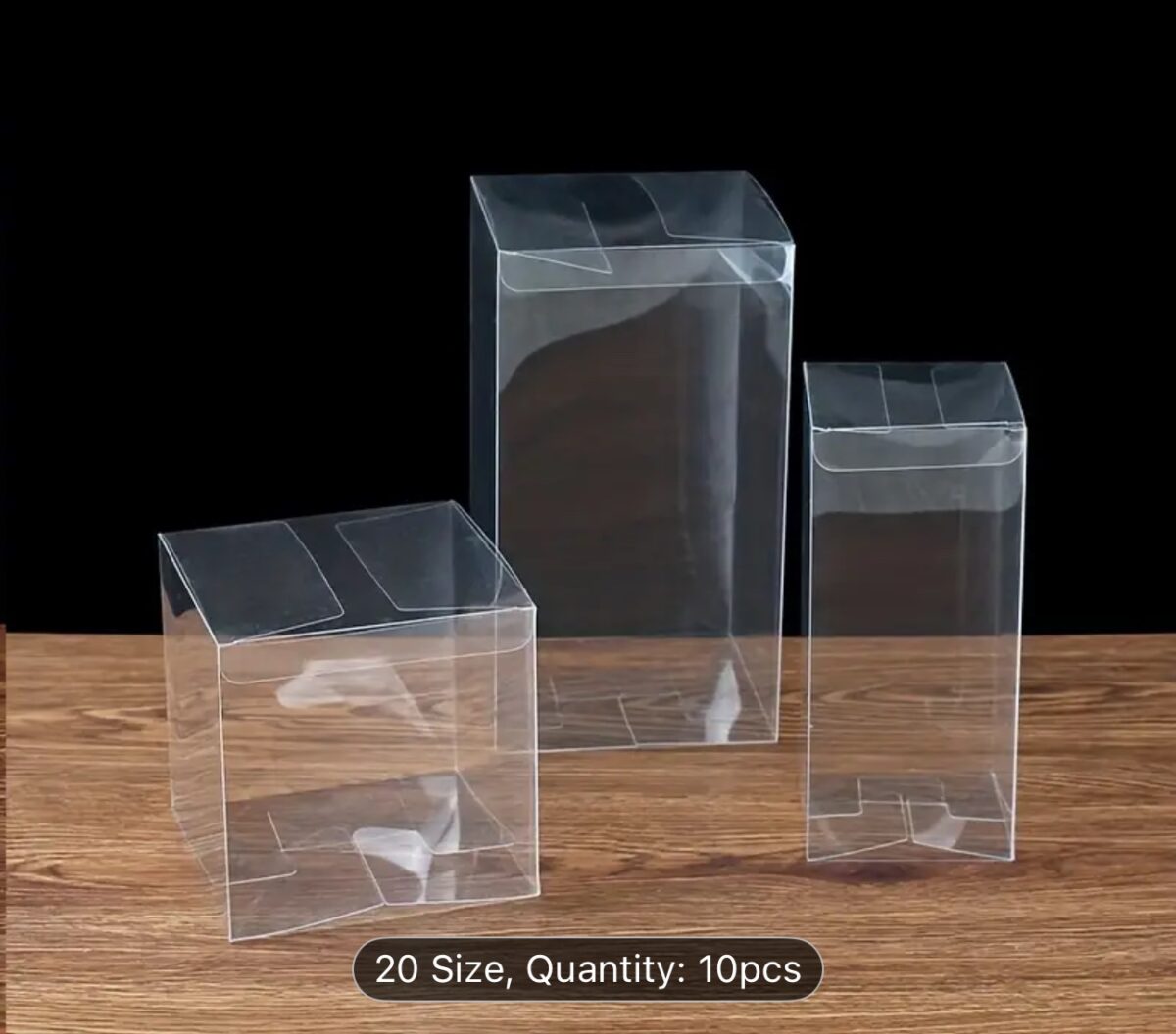 Transparent PVC plastic box made from PET material for candle and gift packaging