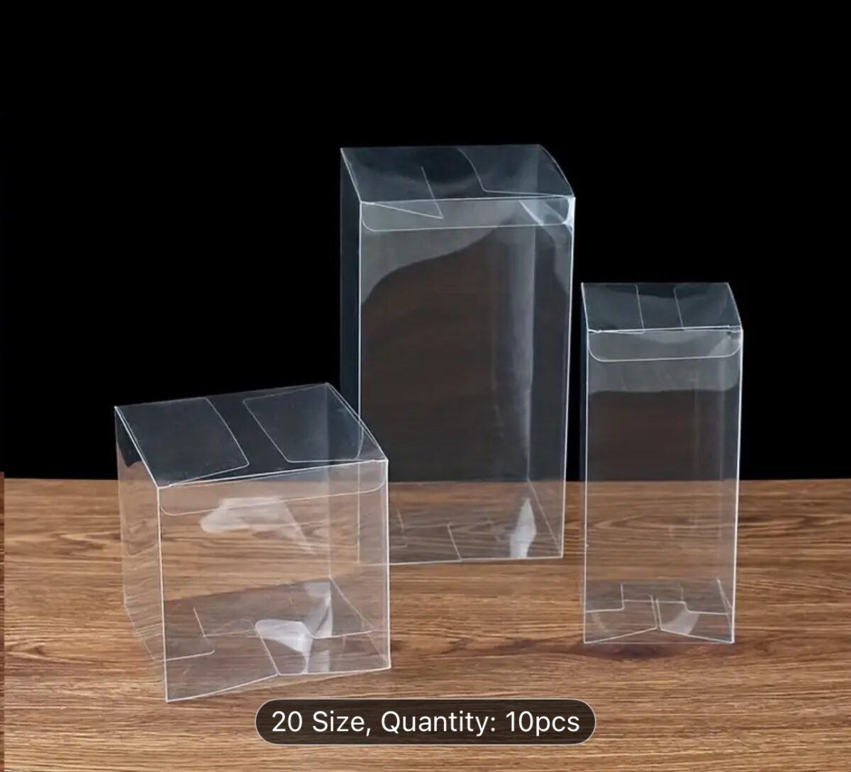 Premium transparent PVC plastic packaging box for clear retail display and product packaging