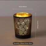 Elegant Geometric Glass Candle Holders – Decorative Scented Candle Cups (6pcs) - Image 5