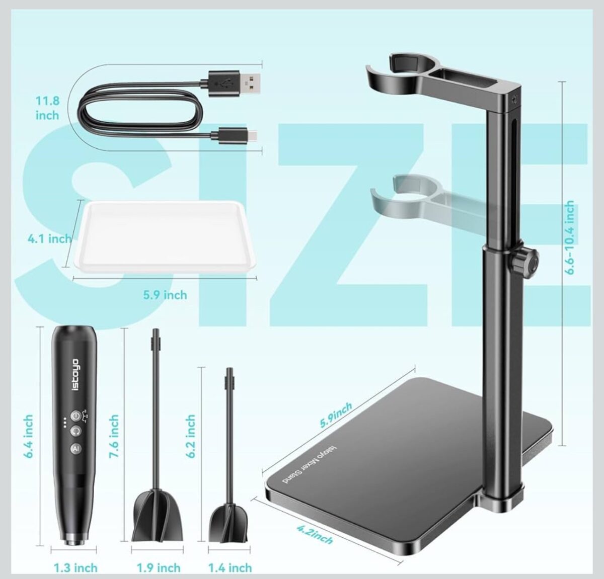Professional Cordless Resin Mixer – 3-Speed AI Control DIY Stirrer - Image 5