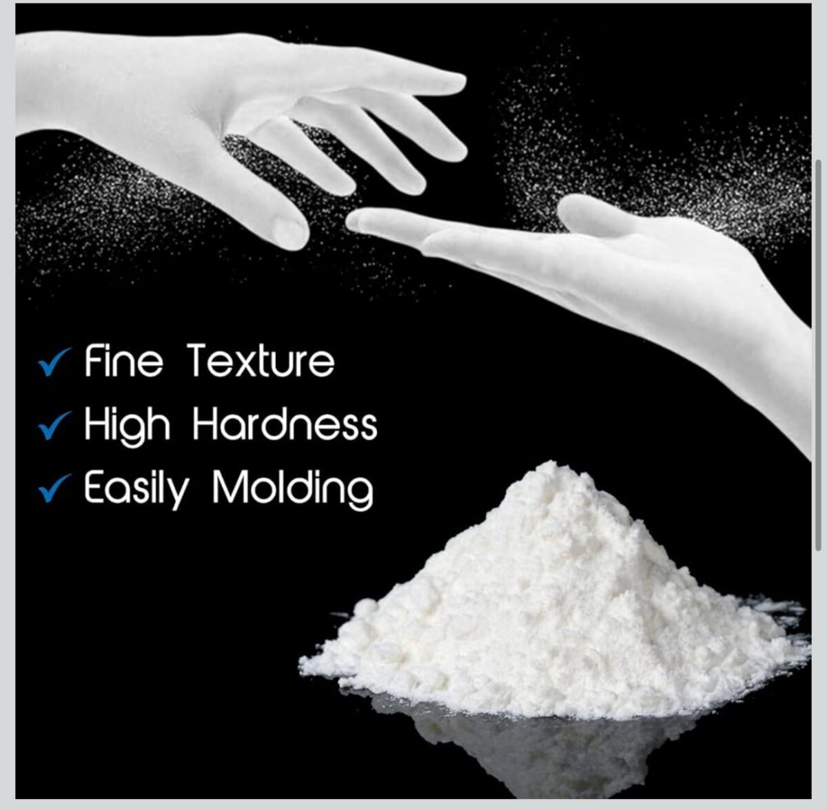Paris Powder for Crafts Bright White Gypsum Powder for Pottery Ceramic Casting Moulding Material Ideal Projects Models Railroad Wall Repair White 5KG - Image 4