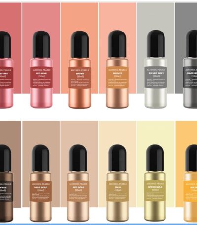 Premium resin dye liquid color set with 12 colors for candle making and resin DIY crafts